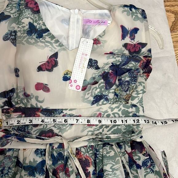 NWT FELT MAGLIETTA BUTTERFLY DETAIL SIZE L - Picture 10 of 11